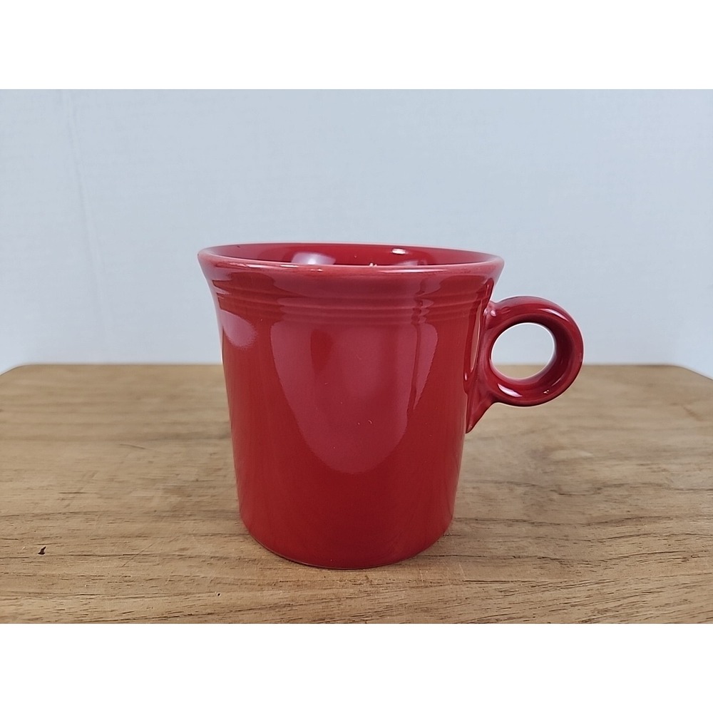 FIESTAWARE Coffee Cup Mug With D Handle HLC Fiesta Homer Laughlin Made USA Red
